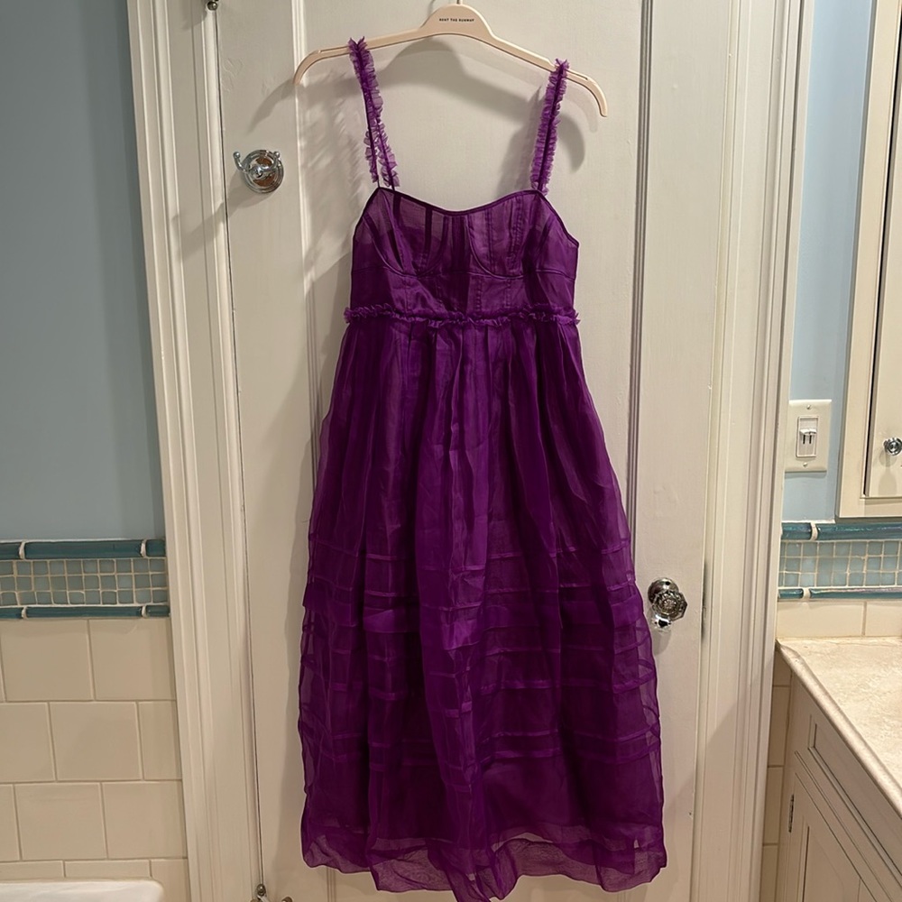 Ulla Johnson Priscilla ruffled tiered silk-organza midi dress